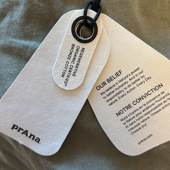 Prana Every Day Vintage Washed Tee 100% cotton green multiple sizes available - Picture 4 of 7